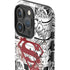 DC Comics Superman Comic Pattern Logo in Red iPhone 16 Pro Impact Case
